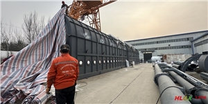 遼寧回轉(zhuǎn)窯保溫項目-全纖維爐襯