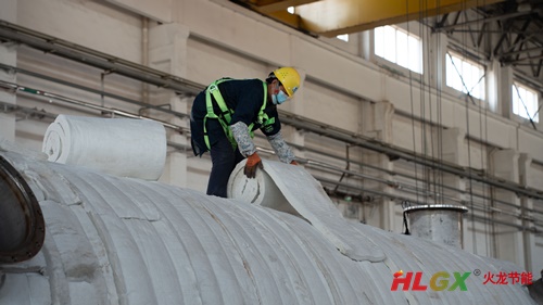 竹屑連續(xù)式炭化爐保溫